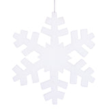 Vickerman Glitter Outdoor Snowflake Ornament, 18", White