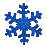 Vickerman Glitter Outdoor Snowflake Ornament, 18", Blue