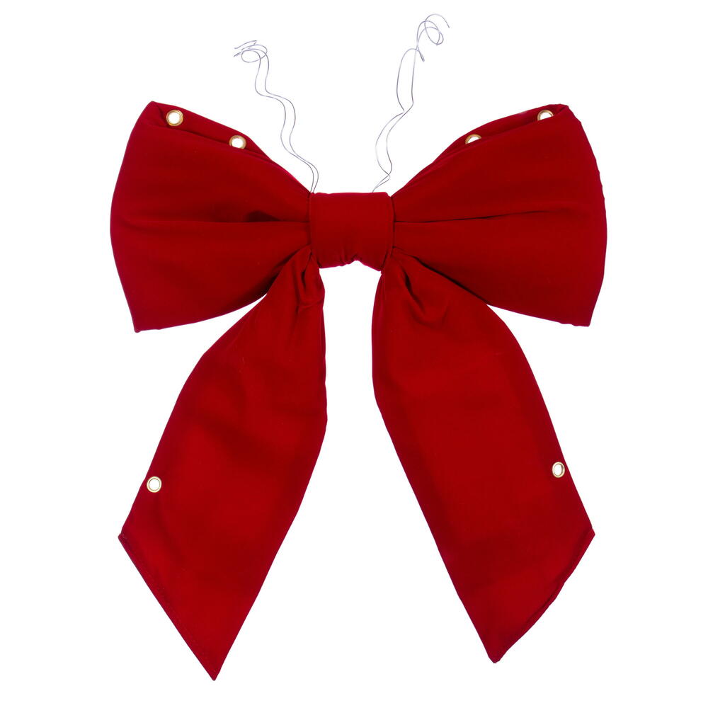 Vickerman Red Velvet Bow UV, 18"
