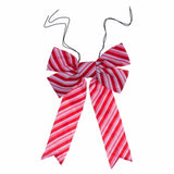 Vickerman Red-White Nylon UV Bow, 12" x 15"