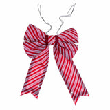 Vickerman Red-White Nylon UV Bow, 18" x 23"