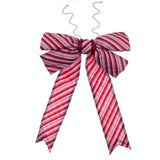 Vickerman Red-White Nylon UV Bow, 36" x 45"