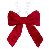 Vickerman Faux Fur Bow, 12", Red