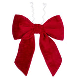 Vickerman Faux Fur Bow, 18", Red