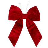 Vickerman Faux Fur Bow, 24", Red