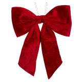Vickerman Faux Fur Bow, 36", Red