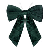 Vickerman Faux Fur Bow, 36", Dark Green
