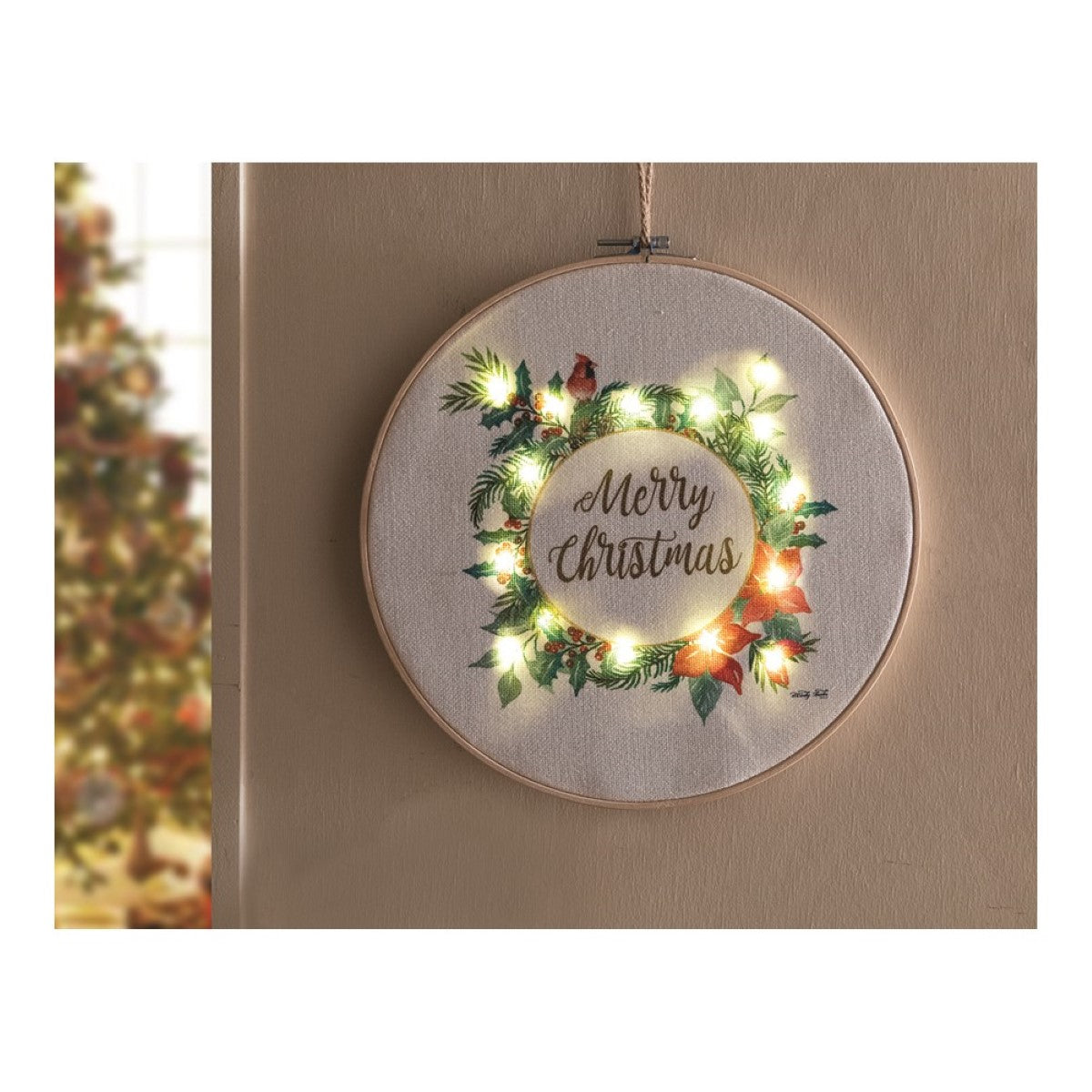 LED Wall Hanging Decor By Manual Woodworkers & Weavers