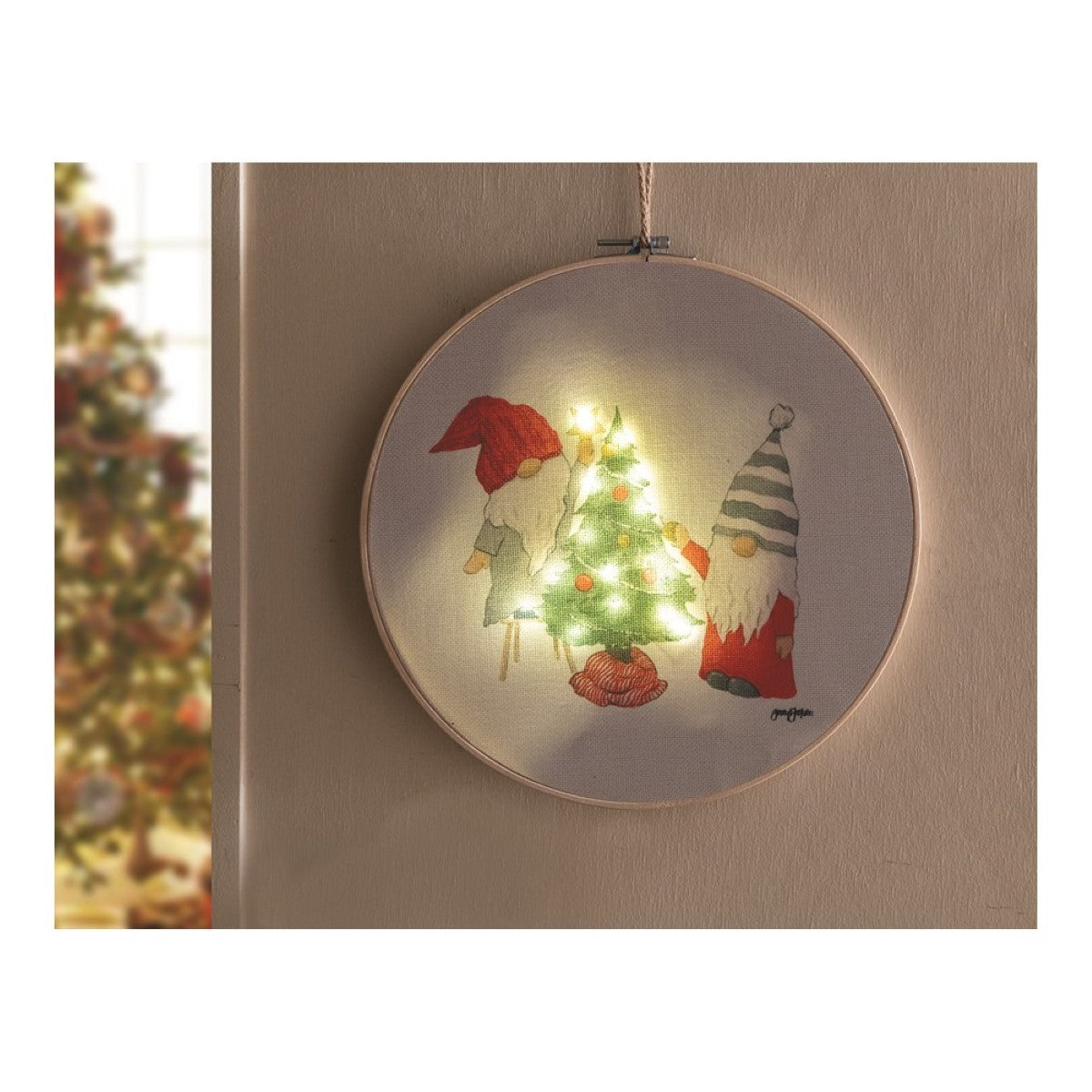 LED Wall Hanging Decor By Manual Woodworkers & Weavers