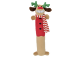 Multipet Holiday Reindeer Loofa Plush Dog Toy (3 Sizes Available)