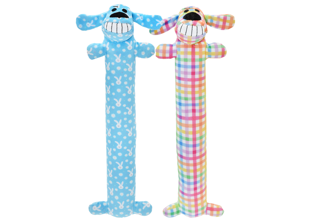 Multipet Loofa Dog Spring Plush Dog Toy - 12"