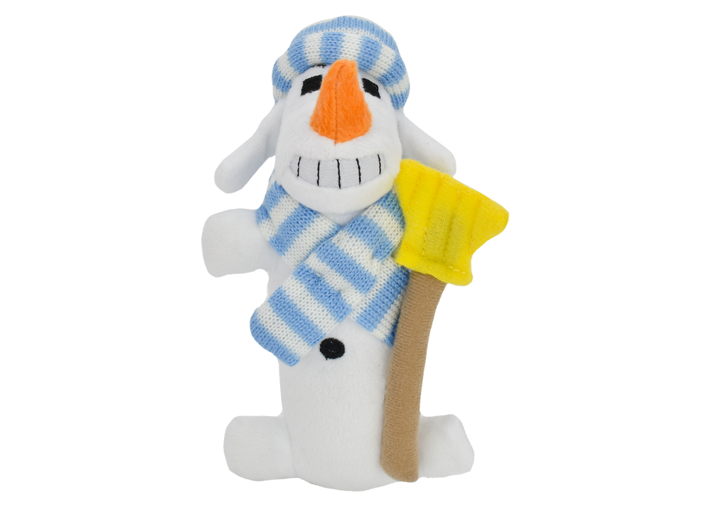 Multipet Holiday Loofa Dog Snowman Plush Dog Toy (3 Sizes Available)