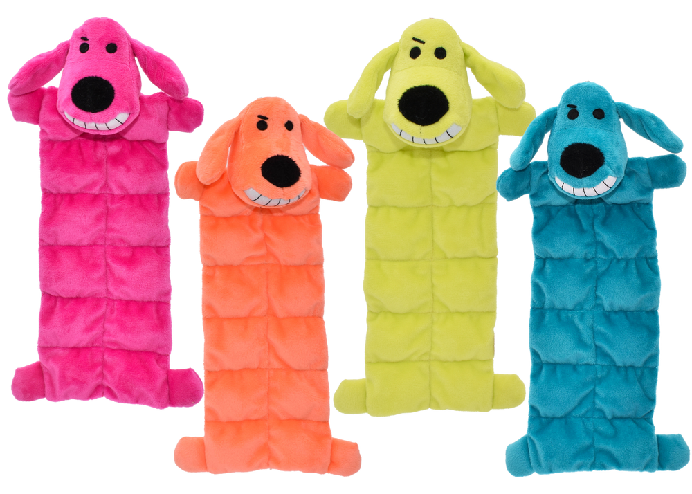 Multipet Squeaker Mat Loofa Plush Dog Toy - 12"