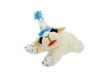 Multipet Lamb Chop with Birthday Hat Plush Dog Toy (2 Sizes Available)