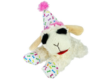 Multipet Lamb Chop With Birthday Hat Dog Toy 10.5" Plush Dog Toy (Assorted Styles)