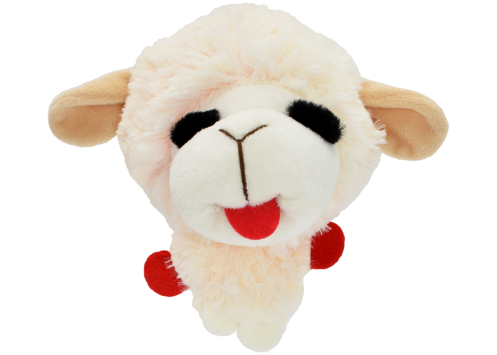 Multipet Lamb Chop Knobby Noggins Plush Dog Toy - 5"