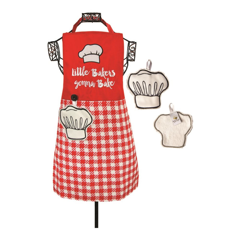 Little Bakers Gonna Bake Apron With Hand Towel Set 23" x 19" By Manual Woodworkers & Weavers