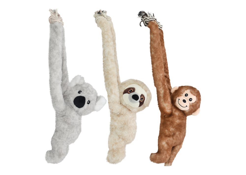 Multipet Look Who's Climbing Plush Dog Toy - 8"