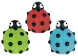 Multipet Look Who's Poppin' Ladybug Plush Dog Toy - 5"