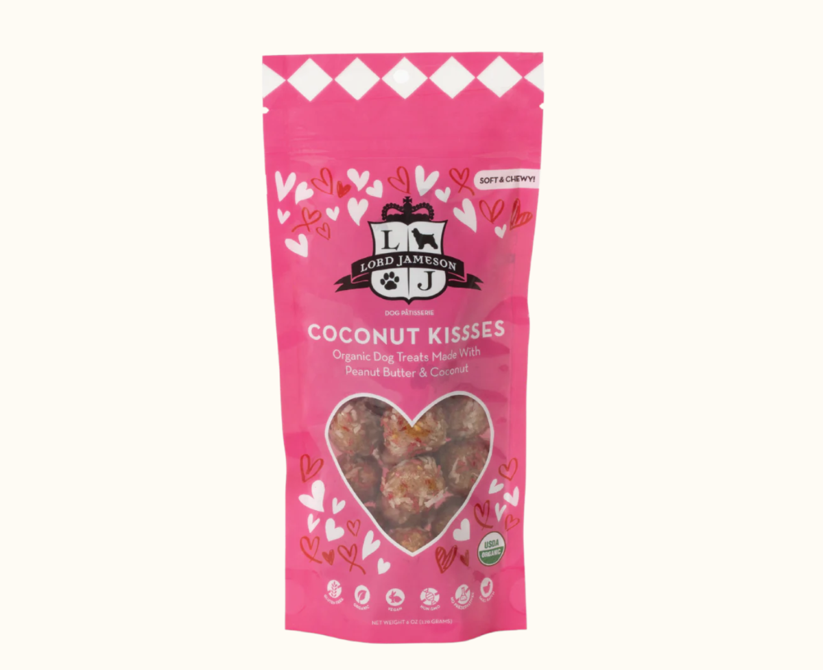 Lord Jameson Organic Dog Treats, Coconut Kisses 6oz