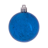 Vickerman Shiny Mercury Ball Ornament, 4", Blue