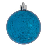 Vickerman Shiny Mercury Ball Ornament, 4", Turquoise