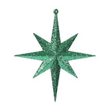 Vickerman Glitter Bethlehem Star Ornament, 8", Green