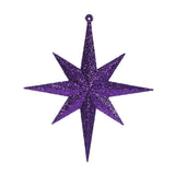 Vickerman Glitter Bethlehem Star Ornament, 8", Purple