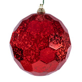 Vickerman Honeycomb Mercury Ornament, 4.75", Red