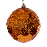 Vickerman Honeycomb Mercury Ornament, 4.75", Burnished Orange
