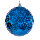 Vickerman Honeycomb Mercury Ornament, 4.75", Midnight Blue
