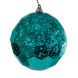 Vickerman Honeycomb Mercury Ornament, 4.75", Teal