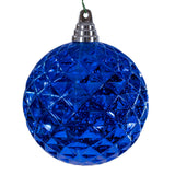 Vickerman Diamond Mercury Ornament, 4.75", Blue