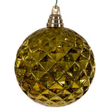 Vickerman Diamond Mercury Ornament, 4.75", Olive