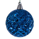 Vickerman Diamond Mercury Ornament, 4.75", Midnight Blue
