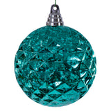 Vickerman Diamond Mercury Ornament, 4.75", Teal