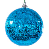 Vickerman Mirror Mercury Ornament, 4", Turquoise