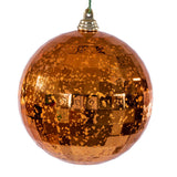 Vickerman Mirror Mercury Ornament, 4", Burnished Orange