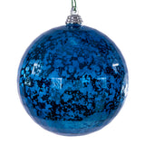 Vickerman Mirror Mercury Ornament, 4", Midnight Blue