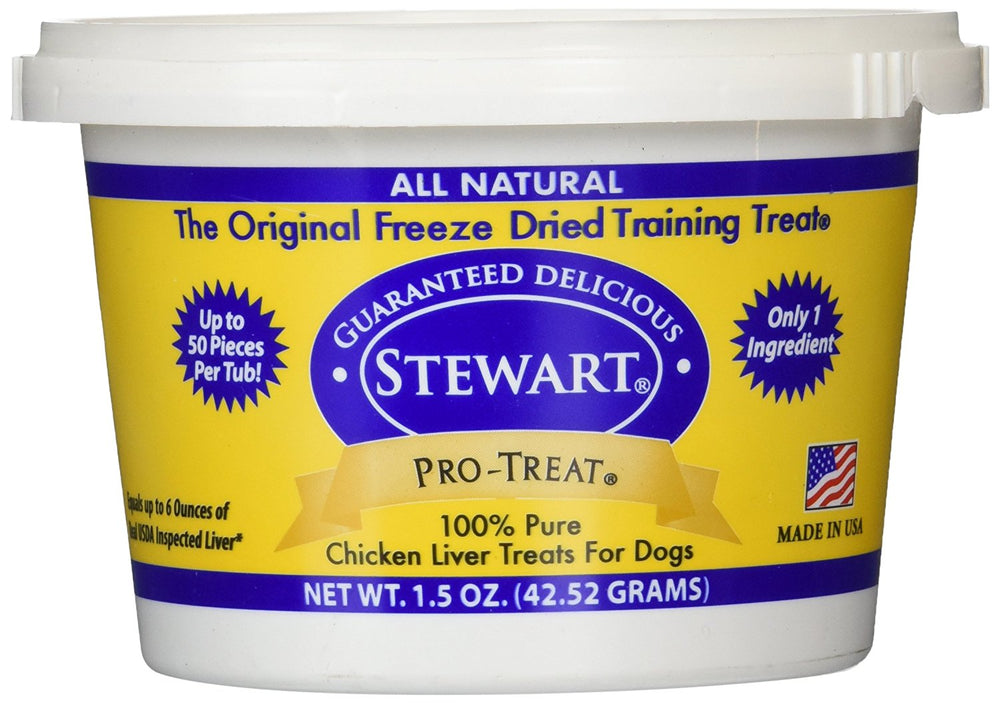 Miracle Corp Stewart Pro-Treat Freeze Dried Liver Treats - Chicken Liver / 1.5 oz