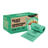 MyEcoWorld® Small 3 Gallon Compostable Food Waste Bags - 1 Box / 25 Count