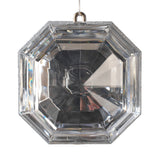 Vickerman Square Jewel Glitter Ornament, Silver