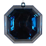 Vickerman Square Jewel Glitter Ornament, Midnight Blue