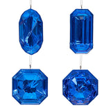 Vickerman Jewel Glitter Ornament Assorted, Blue