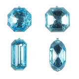 Vickerman Jewel Glitter Ornament Assorted, Turquoise