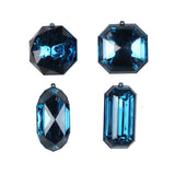 Vickerman Jewel Glitter Ornament Assorted, Midnight Blue
