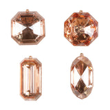 Vickerman Jewel Glitter Ornament Assorted, Rose Gold