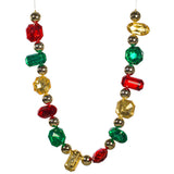 Vickerman 6' Jewel Garland, Red / Green / Champagne