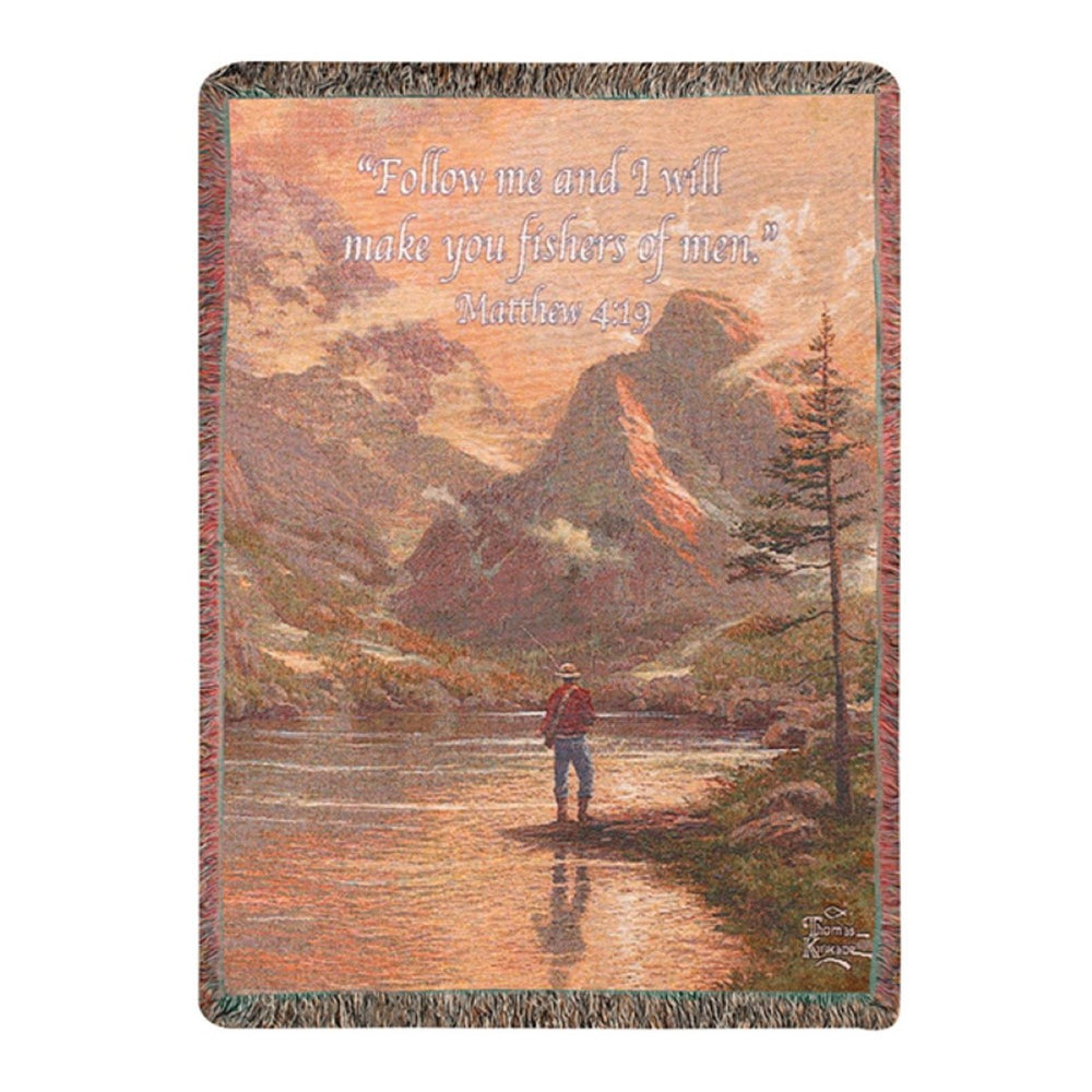 Almost Heaven Tapestry Throw Blanket 50" x 60" By Thomas Kinkade Studios