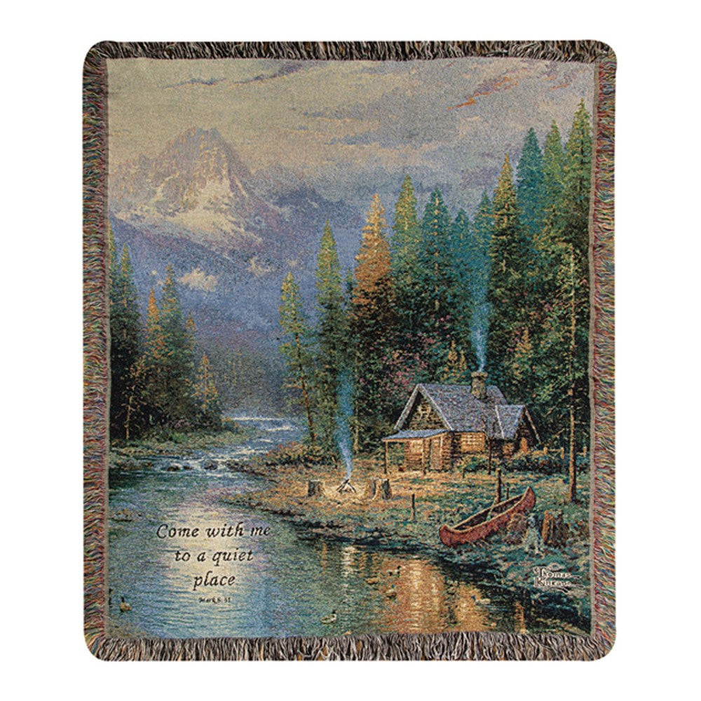 End Of A Perfect Day Tapestry Throw By Thomas Kinkade Studios
